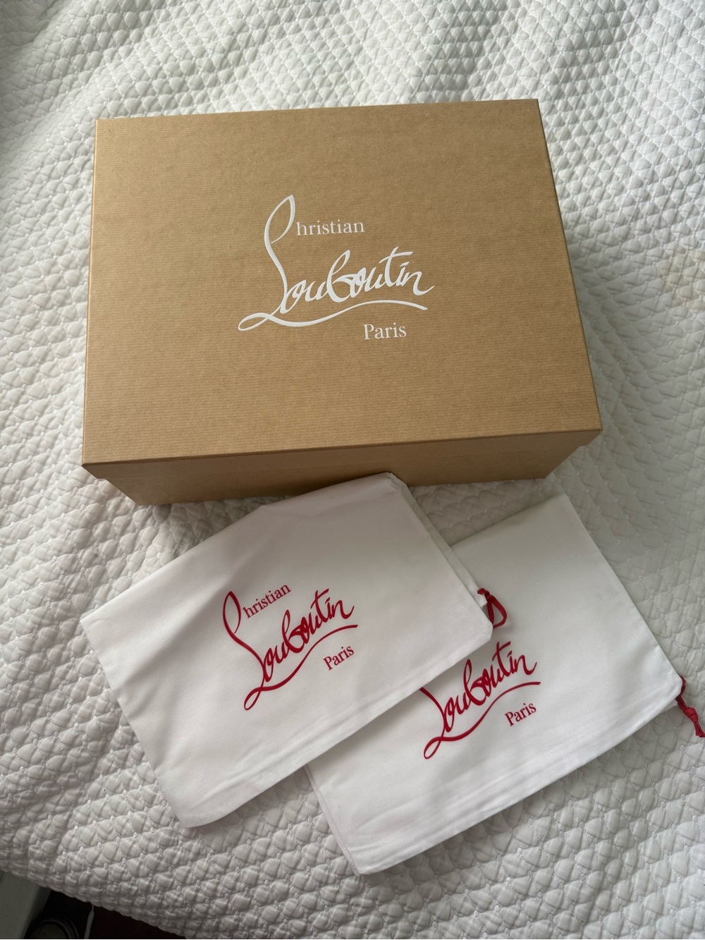Christian Louboutin box with dust bags #luxury